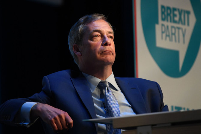 AFP/„Scanpix“ nuotr./Nigelas Farage'as