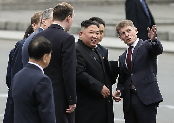 „Scanpix“/AP nuotr./Kim Jong Unas Vladivostoke