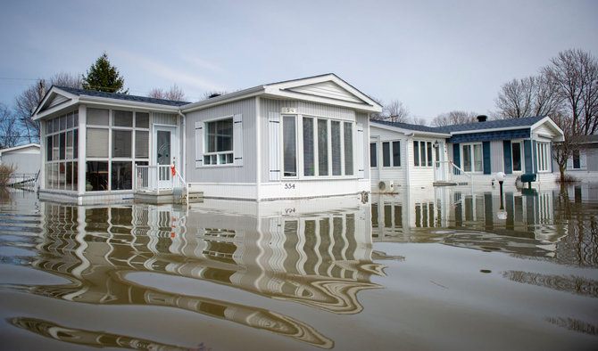 AFP/„Scanpix“ nuotr./Potvyniai Kanadoje