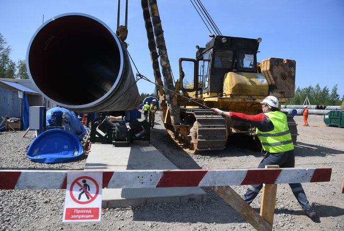 „Scanpix“ nuotr./Tiesiamas dujotiekis „Nord Stream 2“