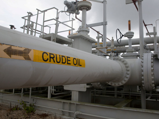 „Reuters“/„Scanpix“ nuotr./Naftos saugykla prie Friporto JAV Teksaso valstijoje