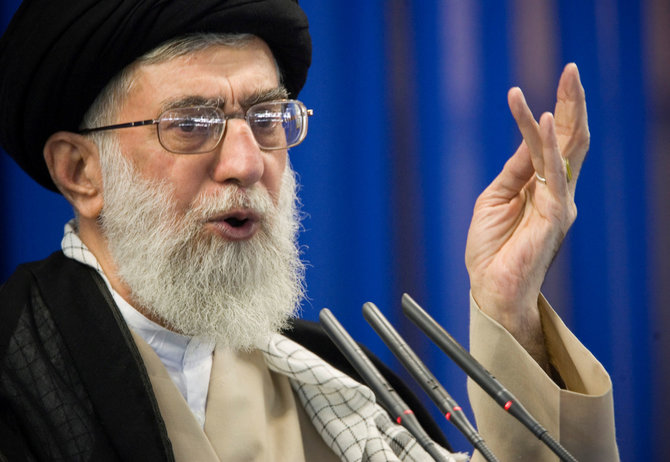 „Reuters“/„Scanpix“ nuotr./Irano aukščiausiasis lyderis, ajatola Ali Khamenei