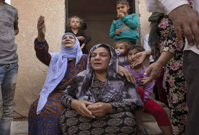 AFP/„Scanpix“ nuotr./Sirijos šiaurėje gyvenantys kurdai