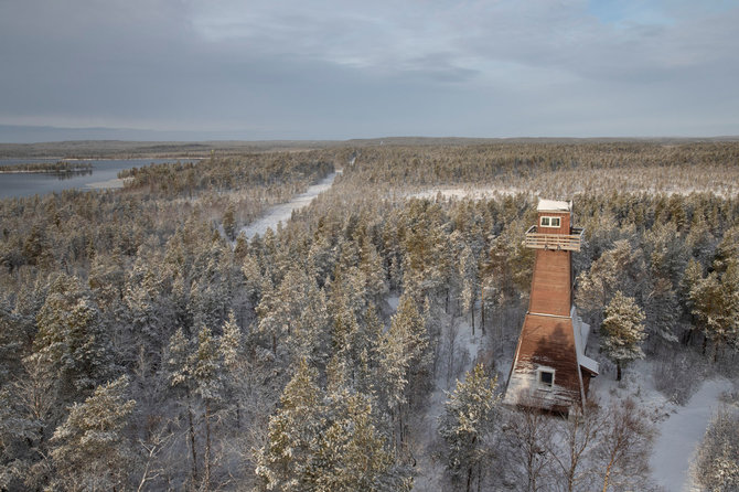 „Reuters“/„Scanpix“ nuotr./Stebėjimo bokštas Norvegijos ir Rusijos pasienyje