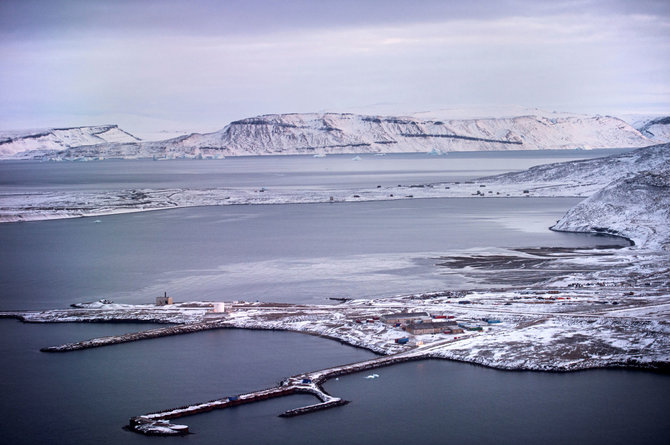„Reuters“/„Scanpix“ nuotr./JAV Tulės karinių oro pajėgų bazė Grenlandijoje