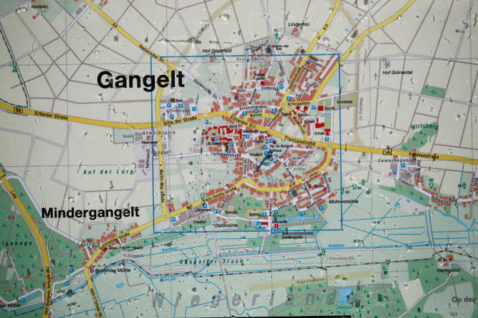 „Reuters“/„Scanpix“ nuotr./Gangelto miestelio žemėlapis