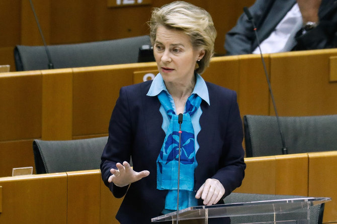 AFP/„Scanpix“ nuotr./EK pirmininkė Ursula von der Leyen