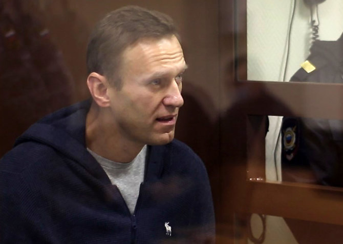„Scanpix“/ITAR-TASS nuotr./Aleksejus Navalnas grįžo į teismą
