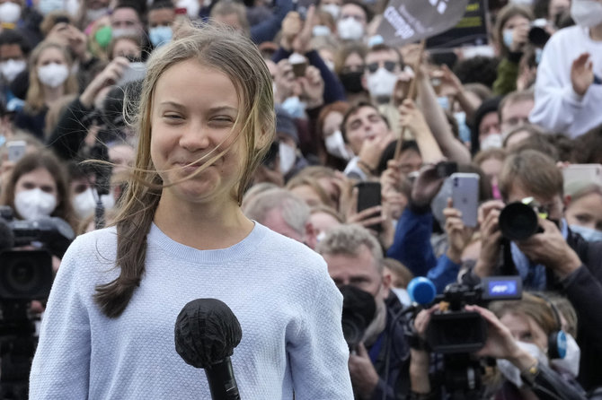 „Scanpix“/AP nuotr./Greta Thunberg Berlyne