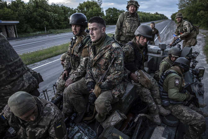 Finbarr O'Reilly/The New York Times nuotr./Ukrainos kariai prie Kramatorsko
