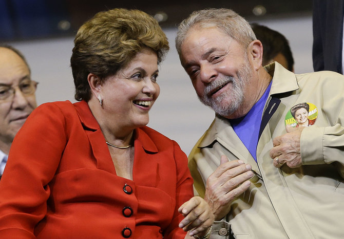 „Scanpix“/AP nuotr./D.Rousseff ir L.I.L.da Silva