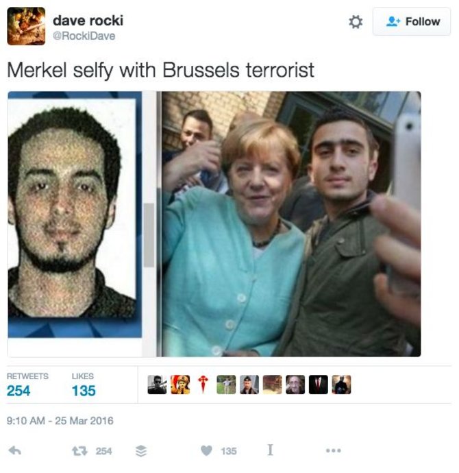 „Facebook“ nuotr./Feisbuke netrūksta melo, esą A.Modamani – vienas Briuselyje išpuolius surengusių džihadistų.