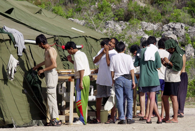 „Scanpix“/AP nuotr./Migrantų sulaikymo centras Nauru.