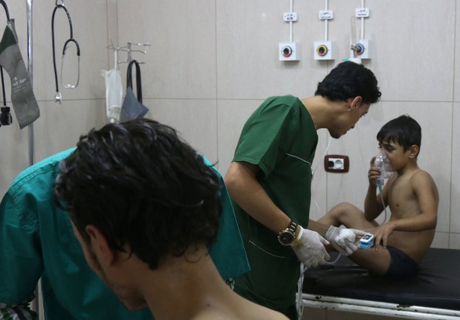 AFP/„Scanpix“ nuotr./Rusija neigia Sirijoje bombarduojanti ligonines, nors tokių misijų įrodymų netrūksta