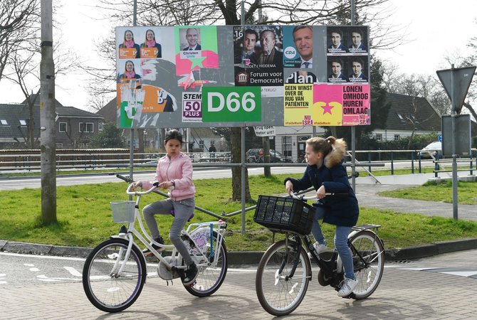 AFP/„Scanpix“ nuotr./Rinkimuose Nyderlanduose paprastai alsuoja apie 75 proc. registruotų rinkėjų