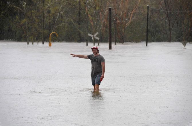 „Scanpix“/AP nuotr./Galingas ciklonas Debė nusiaubė šiaurinę Australijos pakrantę