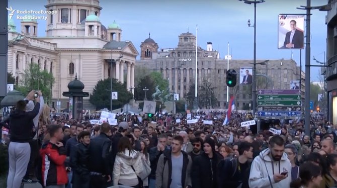 YouTube/Protestas prieš valdančiųjų politiką Belgrade
