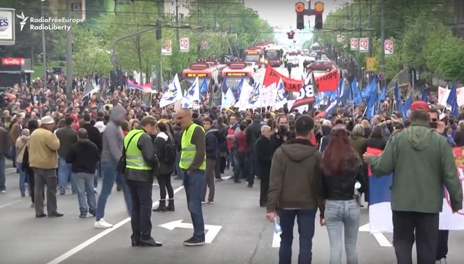 YouTube/Protestas prieš valdančiųjų politiką Belgrade