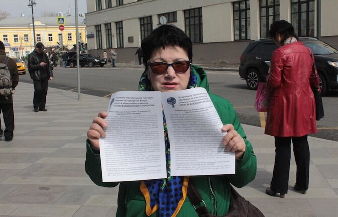 „Twitter“ nuotr./„Jabloko“ aktyvistė Natalija Fiodorova