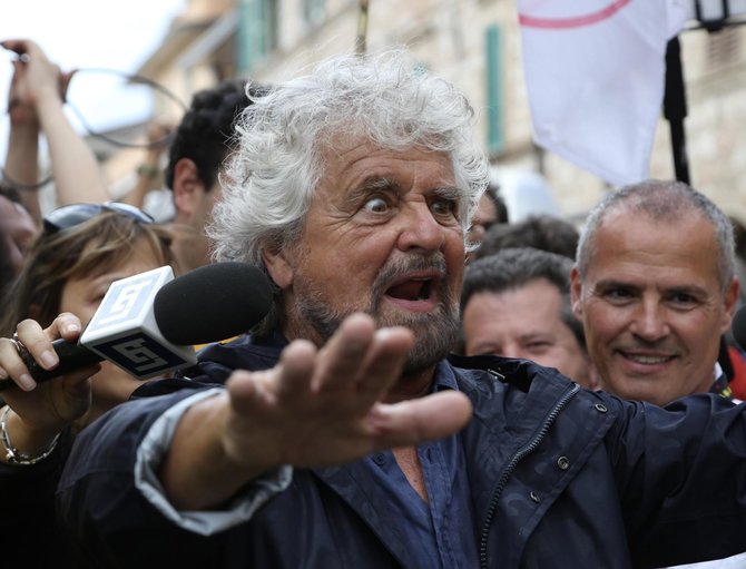 „Scanpix“/AP nuotr./Beppe Grillo