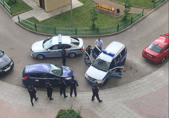 „Scanpix“/AP nuotr./Maskvoje sulaikytas A.Navalnas