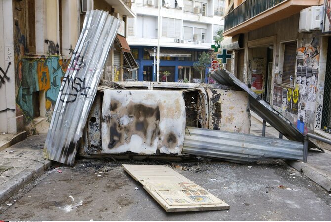 „Scanpix“/„Sipa USA“ nuotr./Atėnų Eksarchijos rajonas, vadinamas anarchizmo židiniu