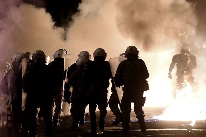AFP/„Scanpix“ nuotr./Atėnų Eksarchijos rajonas, vadinamas anarchizmo židiniu