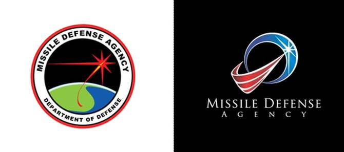 „Twitter“ nuotr./Pakeistas JAV raketinės gynybos agentūros logotipas
