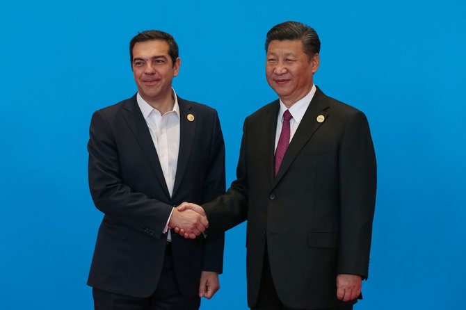 „Reuters“/„Scanpix“ nuotr./Alexis Tsipras ir Xi Jinpingas