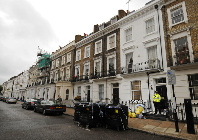 AFP/„Scanpix“ nuotr./Buto, kuriame buvo rastas G.Williamso kūnas, prieigos Londone