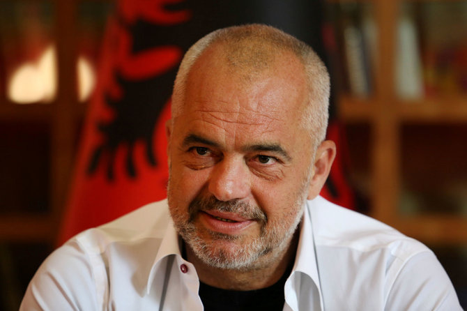 „Reuters“/„Scanpix“ nuotr./Albanijos socialistas premjeras Edi Rama 