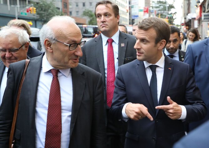AFP/„Scanpix“ nuotr./E.Macronas JT Generalinėje Asamblėjoje