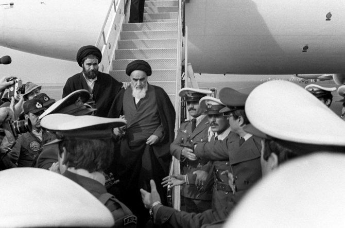 AFP/„Scanpix“ nuotr./Ajatola Ruhollah Khomeini 1979 metais