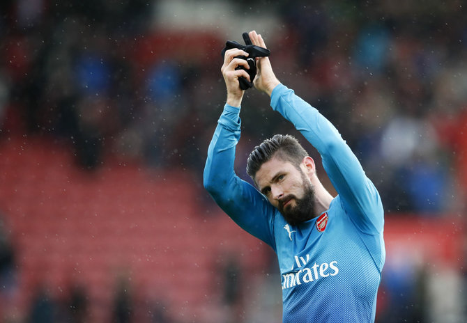 „Scanpix“/„PA Wire“/„Press Association Images“ nuotr./Olivier Giroud