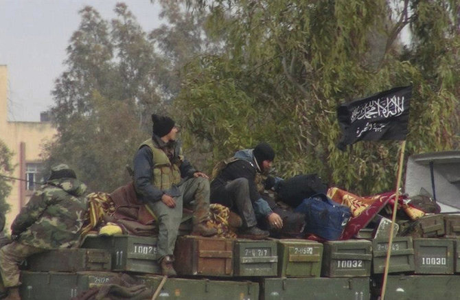 „Scanpix“/AP nuotr./„Al Nusros fronto“ kovotojai Sirijoje