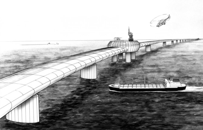 „Scanpix“/„PA Wire“/„Press Association Images“ nuotr./Planų dėl tilto per Lamanšo sąsiaurį būta dar 1985 metais