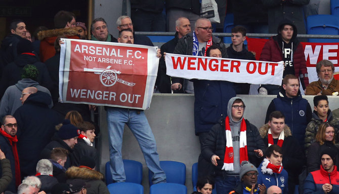„Scanpix“/„PA Wire“/„Press Association Images“ nuotr./„Arsenal“ fanai nebūtų prieš, jei A.Wengere'as paliktų klubą