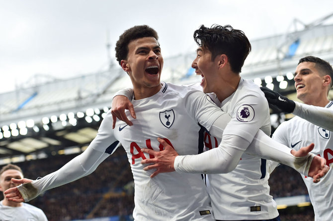 AFP/„Scanpix“ nuotr./„Tottenham Hotspur“ futbolininkai – puikis formos