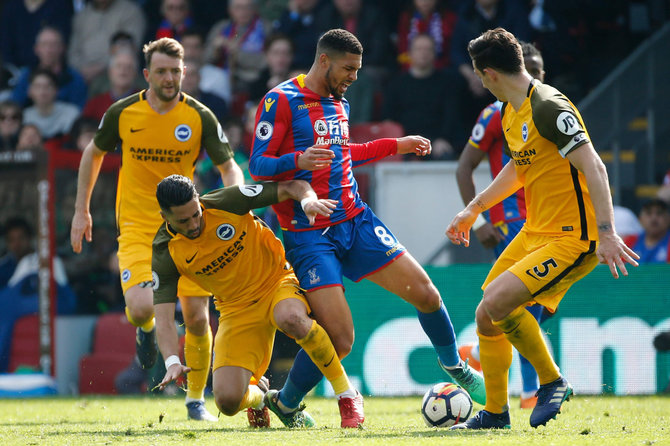 AFP/„Scanpix“ nuotr./Rubenas Loftus-Cheeks žibėjo mače su „Brighton & Hove Albion“