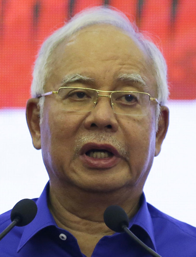 „Scanpix“/AP nuotr./Malaizijos premjeras Najibas Razakas