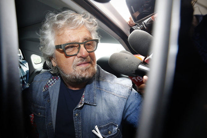 „Scanpix“ nuotr./„Penkių žvaigždžių judėjimo“ įkūrėjas Beppe Grillo