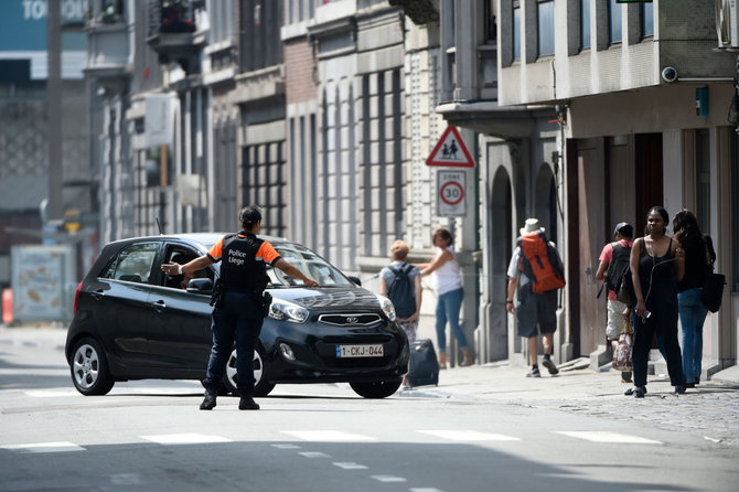 AFP/„Scanpix“ nuotr./Incidentas Belgijoje