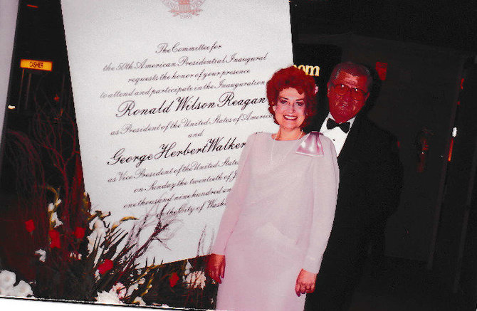 Asmeninio albumo nuotr./Prezidento R.Reagano inauguracijoje
