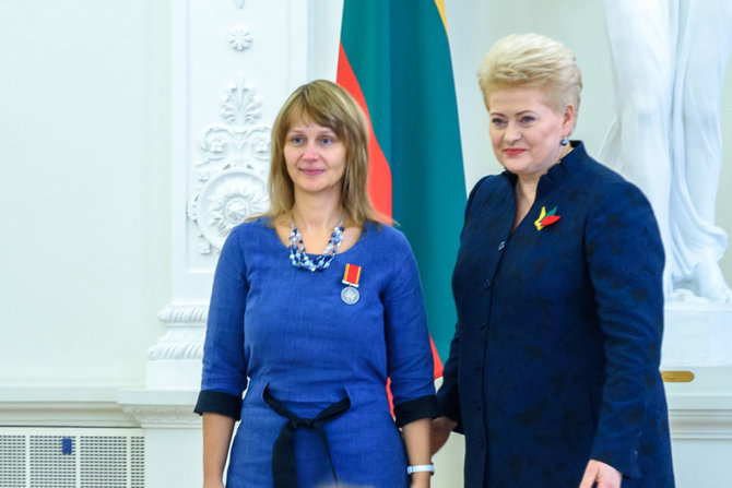 Asmeninio archyvo nuotr./Edita Abrukauskienė su prezidente Dalia Grybauskiate