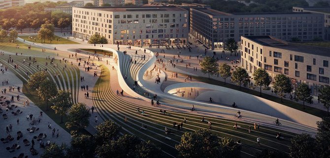 arch. „Zaha Hadid Architects“, „A_Lab“, vizualizacijos VA/Osle planuojama statyti naujas metro stotis