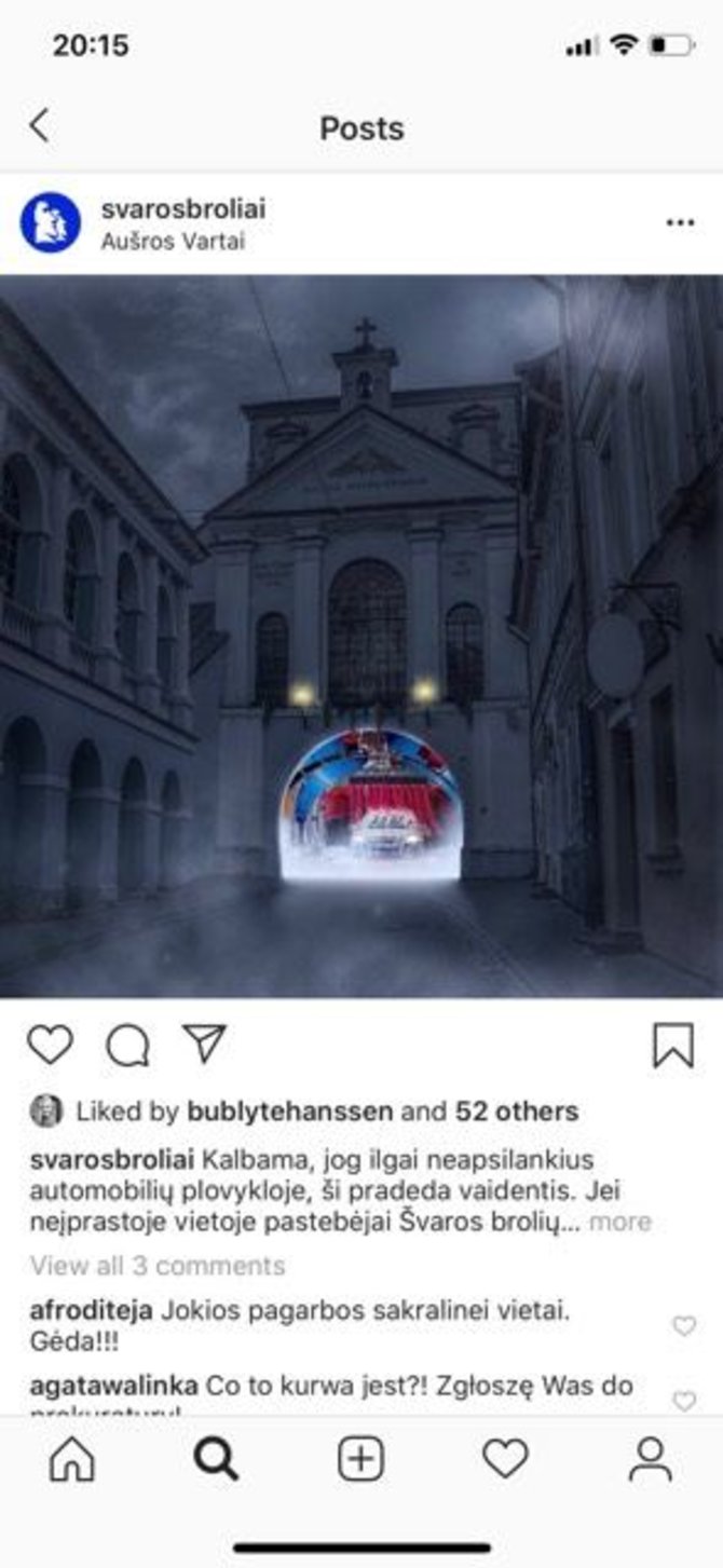 „Instagram“ nuotr./„Švaros brolių“ tunelinė plovykla Aušros vartuose