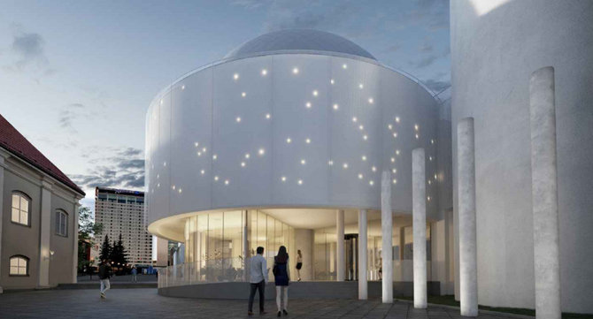 „In Ace“ vizualizacija/Planuoja rekonstruoti planetariumą Vilniuje