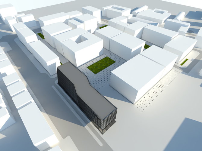 „Hanner“ vizualizacija/Žalgirio stadiono teritorijos planas