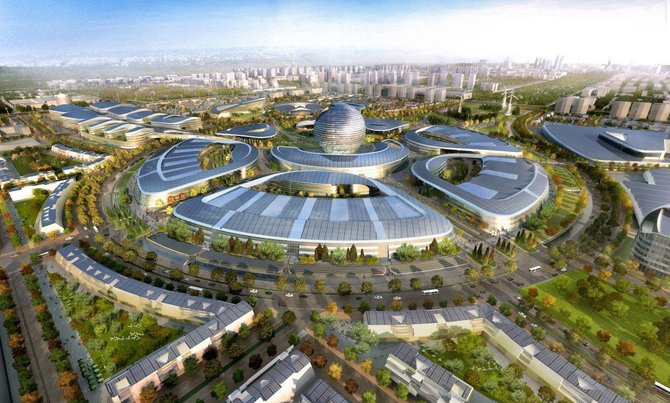 „Adrian Smith and Gordon Gill Architecture“/Parodai „Expo 2017“ statomas miestas Kazachstane 