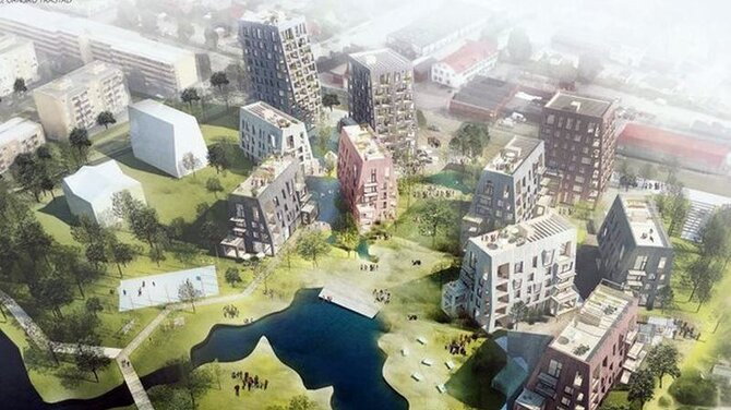 C.F. Møller Architects pav./Ornsro medinis miestas